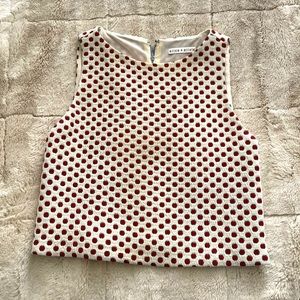 Alice and Olivia cropped shell too